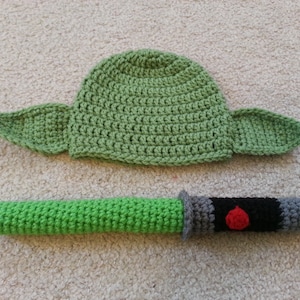 Crochet Yoda-Inspired Newborn Set