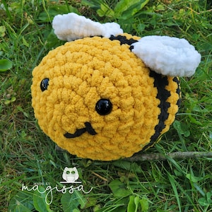 Bumblebee Plushie - Handmade Crochet - Emotional Support Bumblebee