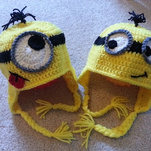 Crochet Yellow Minion Hat