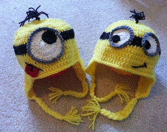 Crochet Yellow Minion Hat