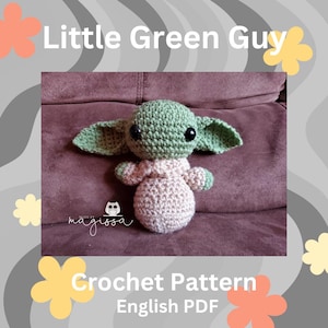 Little Green Guy Plushie Crochet Pattern - Instant PDF Download