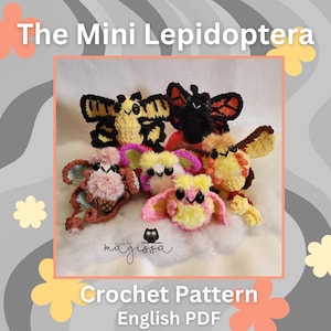 The Mini Lepidoptera Pattern Bundle - Crochet Pattern - Instant PDF Download