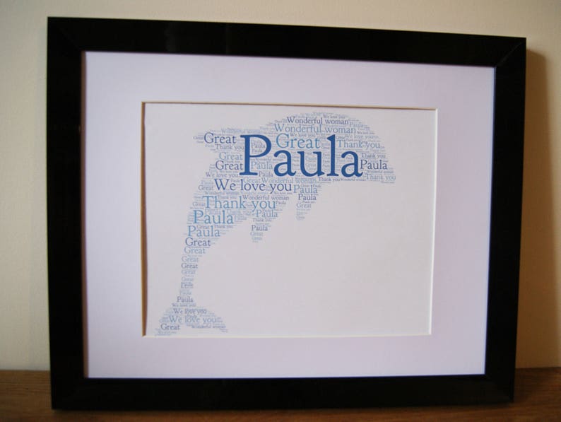 Bolso Personalizado /& Zapato palabra Art Print tipografía El Dia De La Madre Regalo