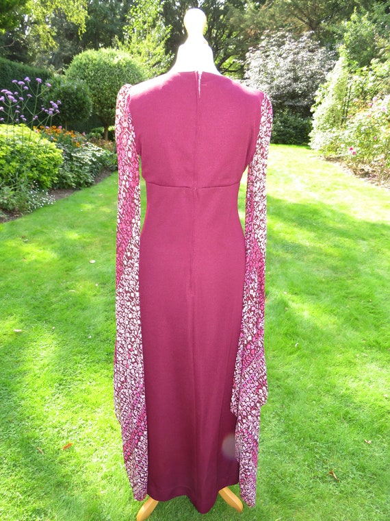 Vintage 1970s Richard Shops Medieval Maxi Dress w… - image 9