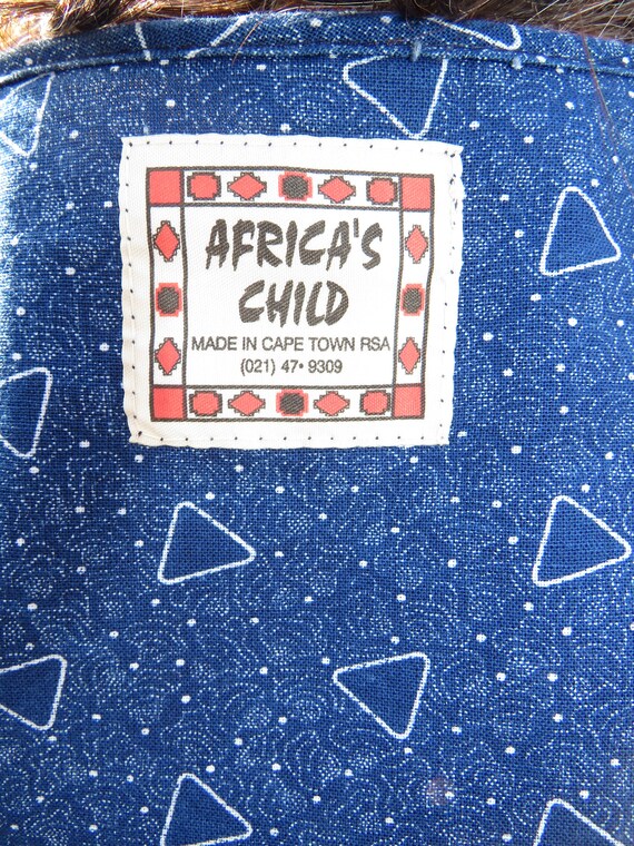 Vintage Africa's Child Prairie Dress with Appliqu… - image 4