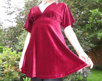 strapless open back dress Stretch Velvet Cutout Dress