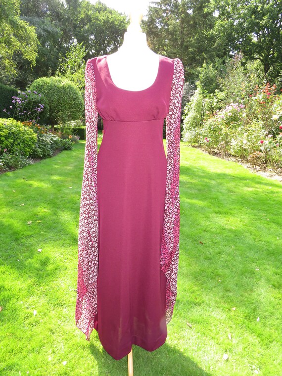 Vintage 1970s Richard Shops Medieval Maxi Dress w… - image 10