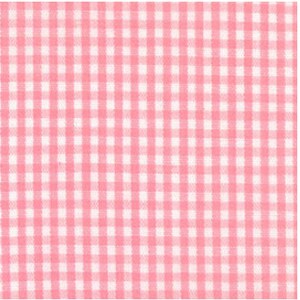 Pink Gingham 1/16” Fabric - Fabric by the yard - FBY - Fabric Finders