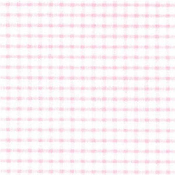 Pink Windowpane Check Fabric - Fabric by the yard - FBY - Fabric Finders