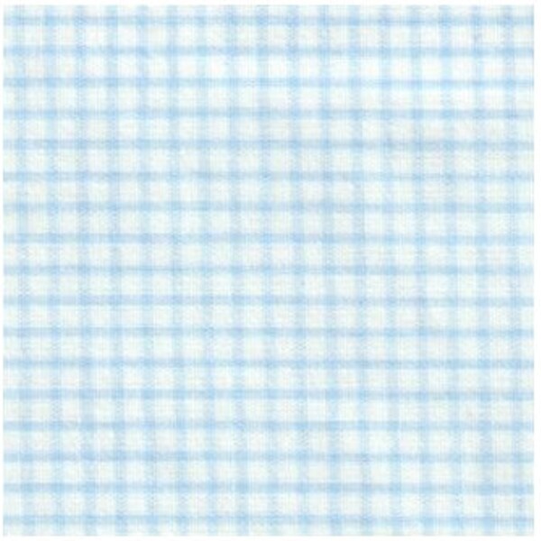 Blue Windowpane Fabric - Etsy