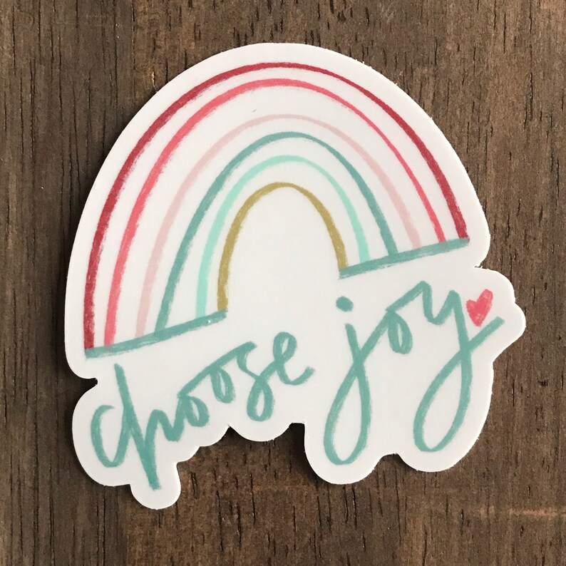 Choose Joy Vinyl Sticker Joy laptop sticker Etsy