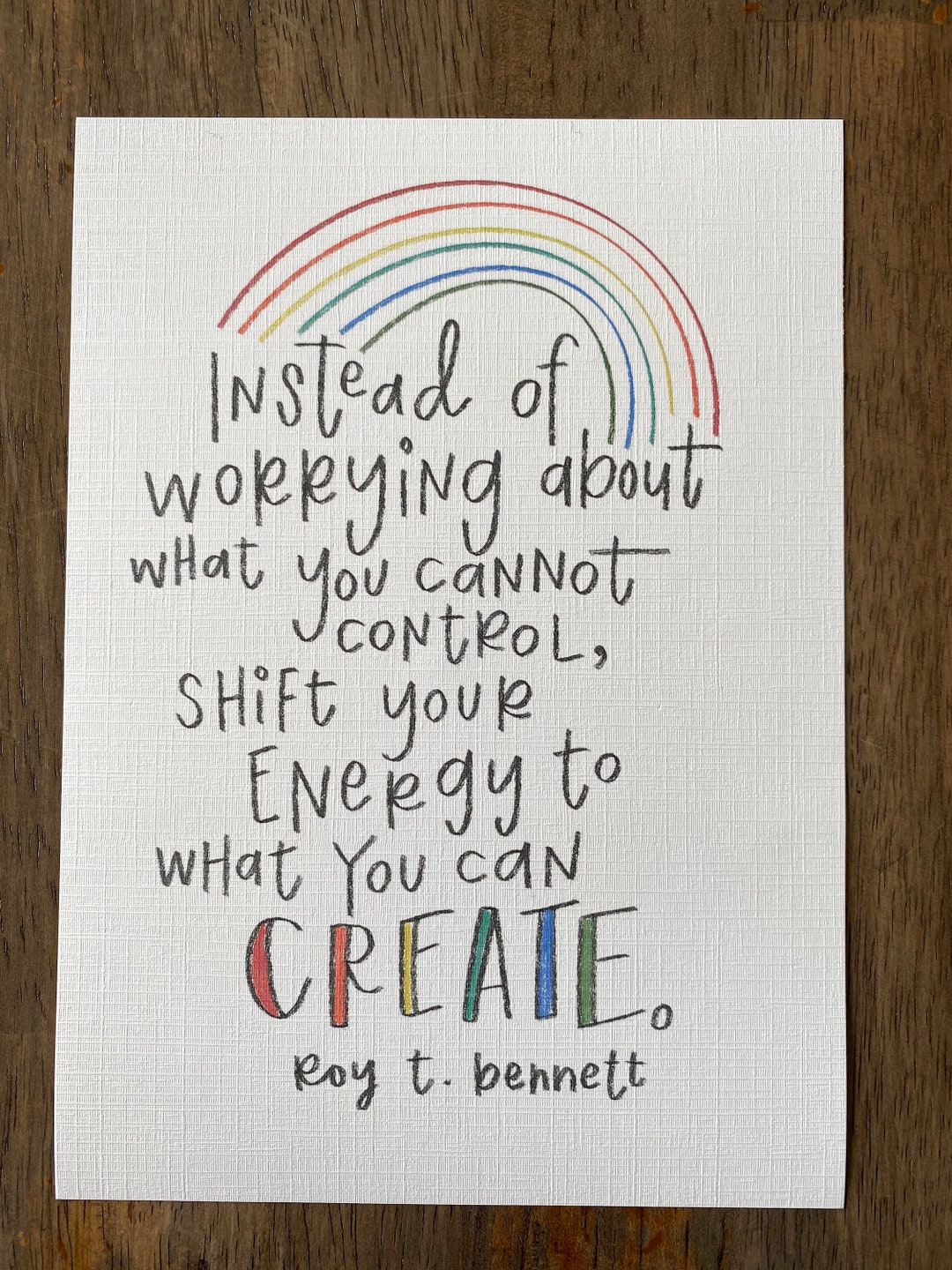 Roy T. Bennett Quote 5x7 Print | Encouragement | Positive Mindset ...