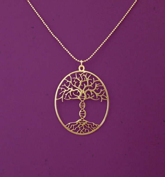 DNA Trunk Necklace 24 Karat Gold Plated 