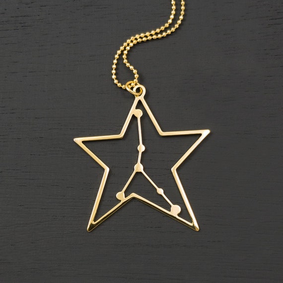 Cancer Necklace in Gold Science Jewelry 