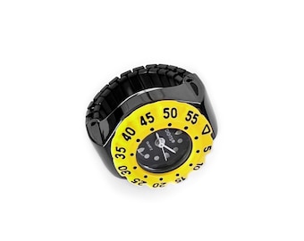 Chromatic Chrono Diver Ring Watch in Electric Zest