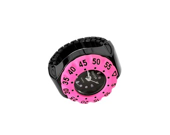 Chromatic Chrono Diver Ring Watch in Bubblegum Pop