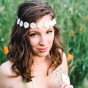 Daisy Headband, Flower Headband, Flower Crown, Women&#39;s Headband, Boho Headband, Daisy Chain Headband, Hippie Headband, Gift for Her