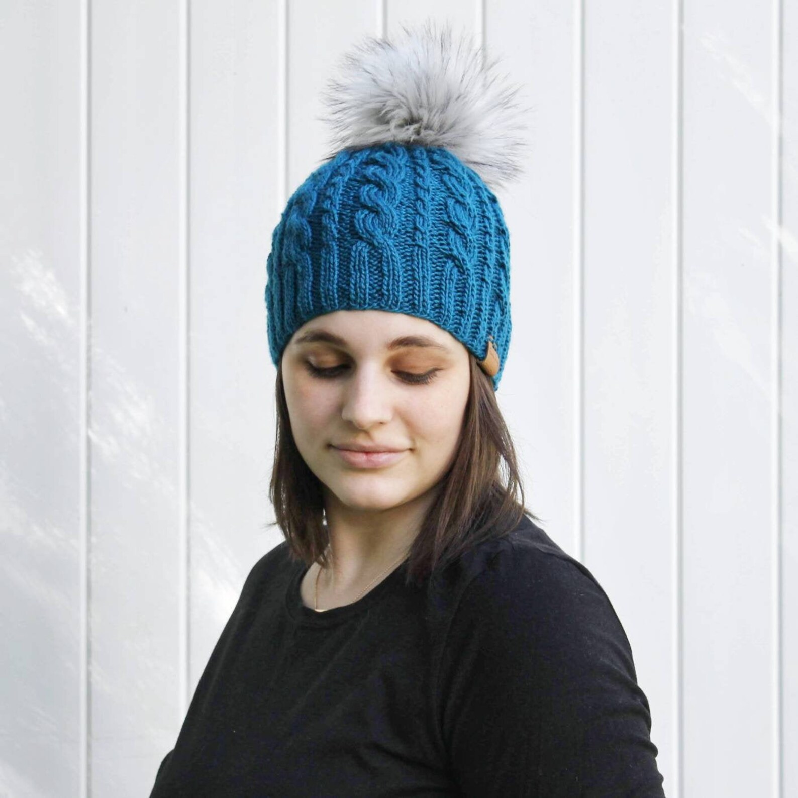 Women's Knit Hat Cable Knit Hat Women's Knit Beanie Etsy