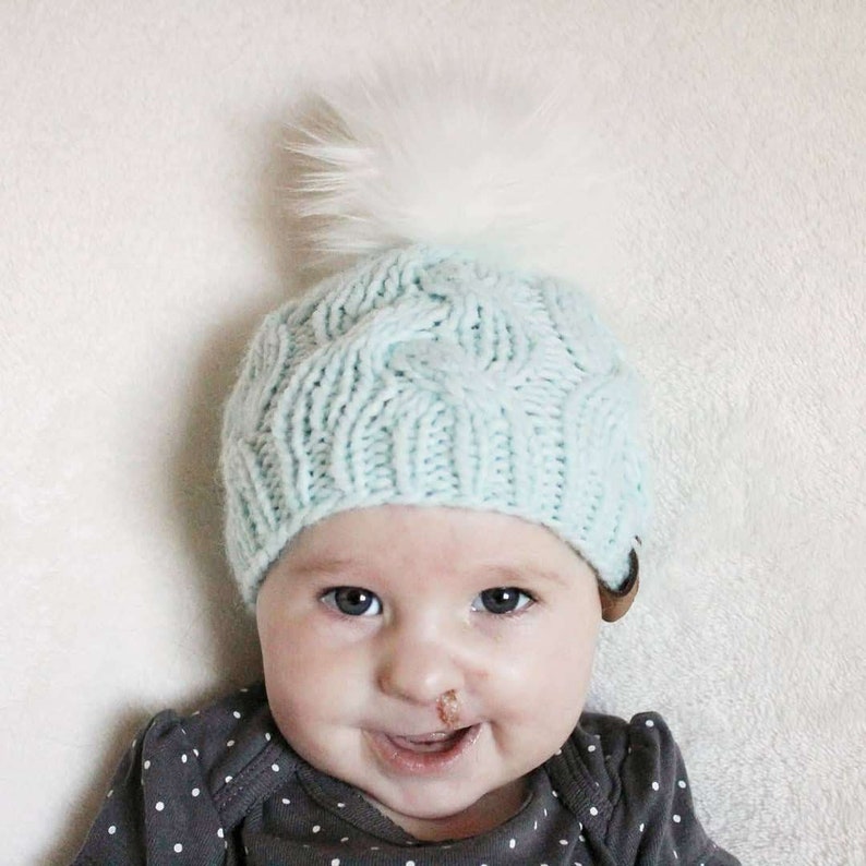 KNITTING PATTERN Brianna Hat Cable Knit Hat Pattern - Etsy