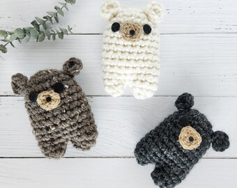 Crochet Teddy Bear, Stuffed Bear Toy, Bear Plushie, Mini Crochet Bear, Gift Kids, Bear Lover Gift, Crochet Toys, Pocket Bear, Baby Bear Toy