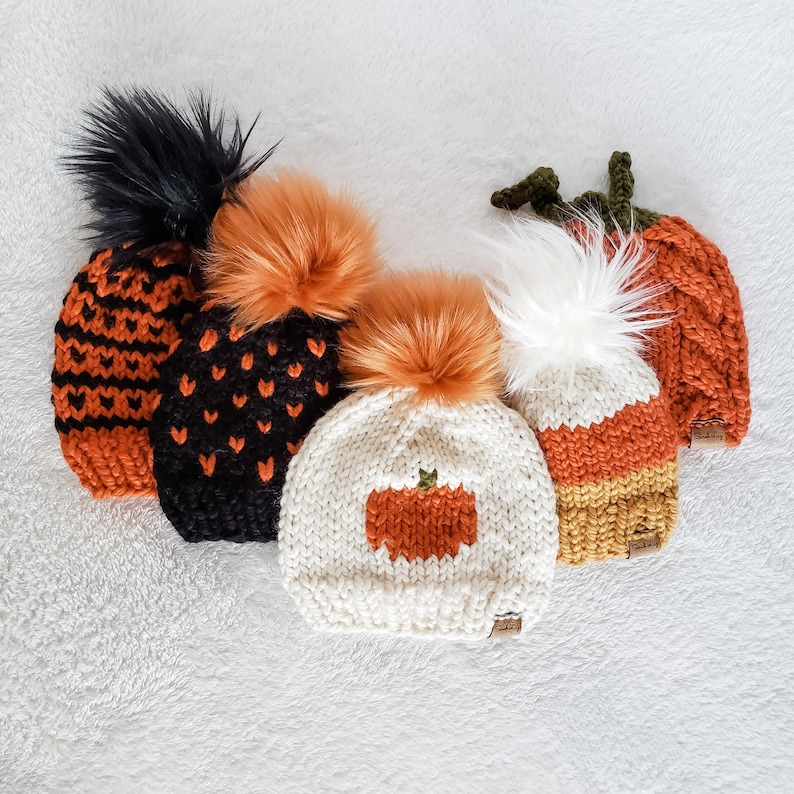 orange baby beanie