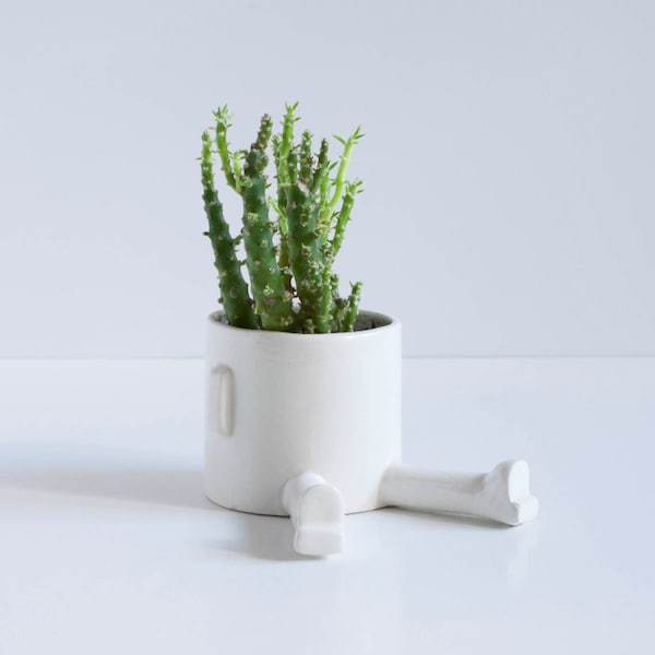 Ceramic planter –  Basic Sprawl – Size S . Handmade ceramic pot.