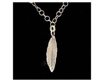 Necklace, Sterling Silver Feather Charm, Native,  Hippie, Boho Handmade, Birthday Gift,, Free Shipping