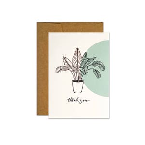 Carte de plante Merci