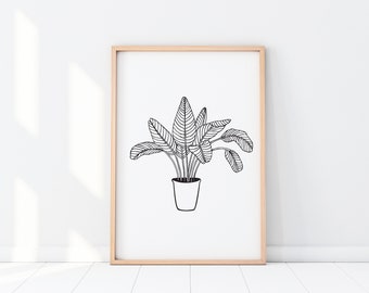 Office Plant Art Print