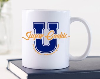 Sugar Cookie U Coffee Mug - 15oz - Custom Logo - Personalized Coffee Mug - Oversized Mug