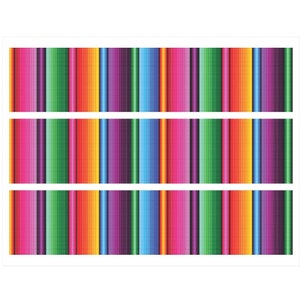 Fiesta Print Edible Image Cake Strip