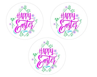Happy Easter Edible Image for Oreos, Cookies, Cakes and Cupcakes