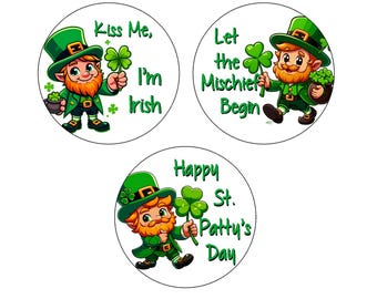 Edible Image Frosting Sheet  - St Patrick's Day - Cookies - Cupcake Toppers - Cakes - Assorted