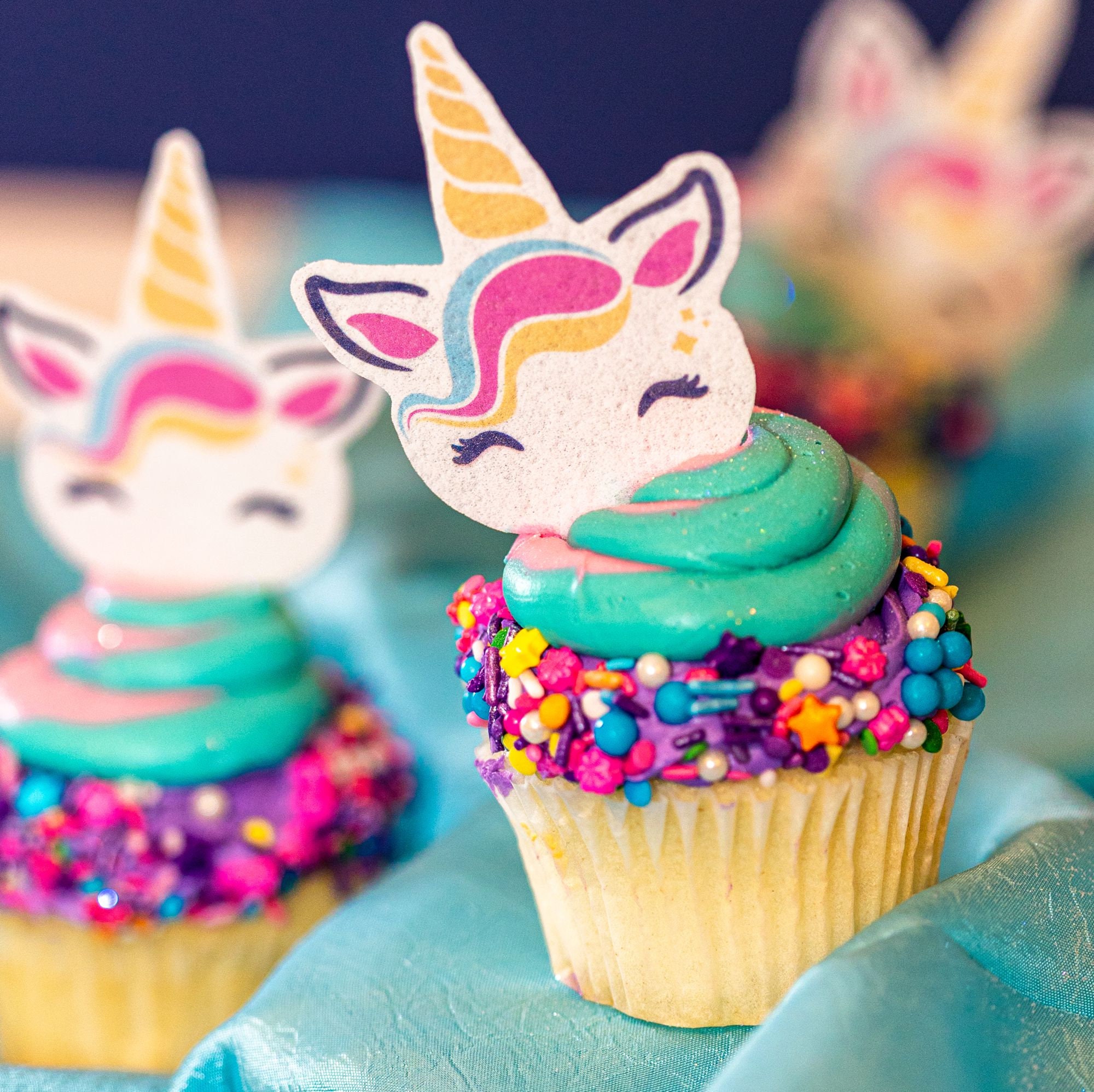 UNICORN PERSONALISED EDIBLE CUPCAKE/CAKE TOPPER/DECORATION WAFER PAPER/ICING UNICORN PERSONALISED EDIBLE CUPCAKE/CAKE TOPPER/DECORATION WAFER PAPER/ICING