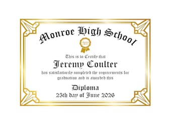 Diploma Edible Image Frosting Sheet, Class of 2026 Cake Topper, Graduation Cookies, Senior Cupcake Toppers, DIY Graduation Cake, Pre-Cut