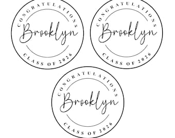 Graduation Personalized Edible Image Frosting Sheet  - You Choose Your Size - Cupcake Toppers - Cookies - Class of 2026