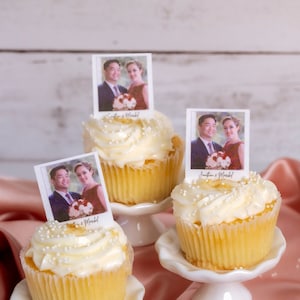 Wafer Paper Edible Polaroid Cupcake Toppers