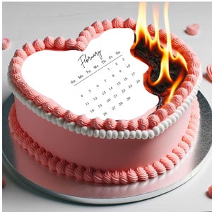 Burn Cake Edible Image Set  - You Choose Your Size