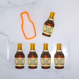 Whiskey Edible Image with Matching Cookie Cutter