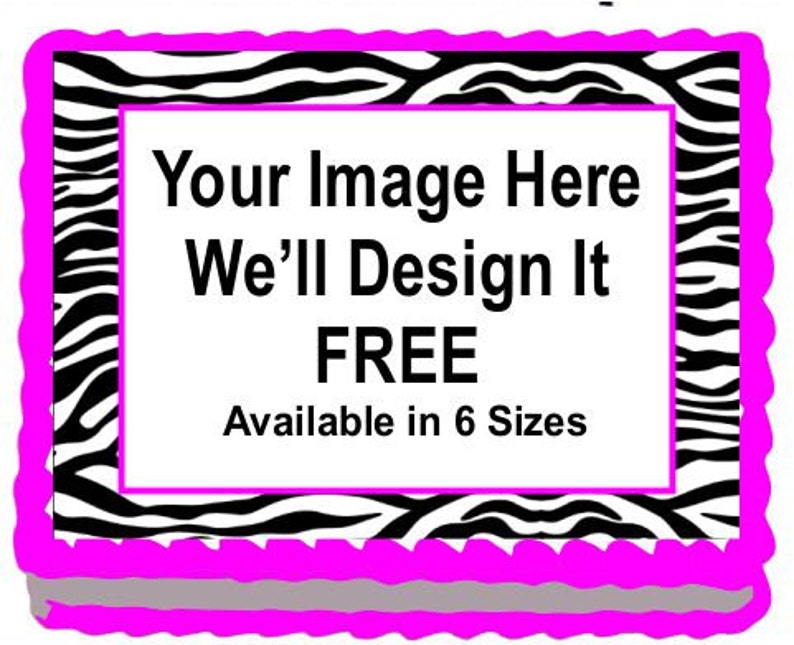 3 Square Edible Image Frosting Sheet Cakes Cookies Cupcakes And More image 3