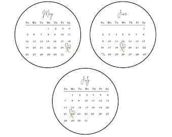 Calendar 2025  Edible Image Frosting Sheet