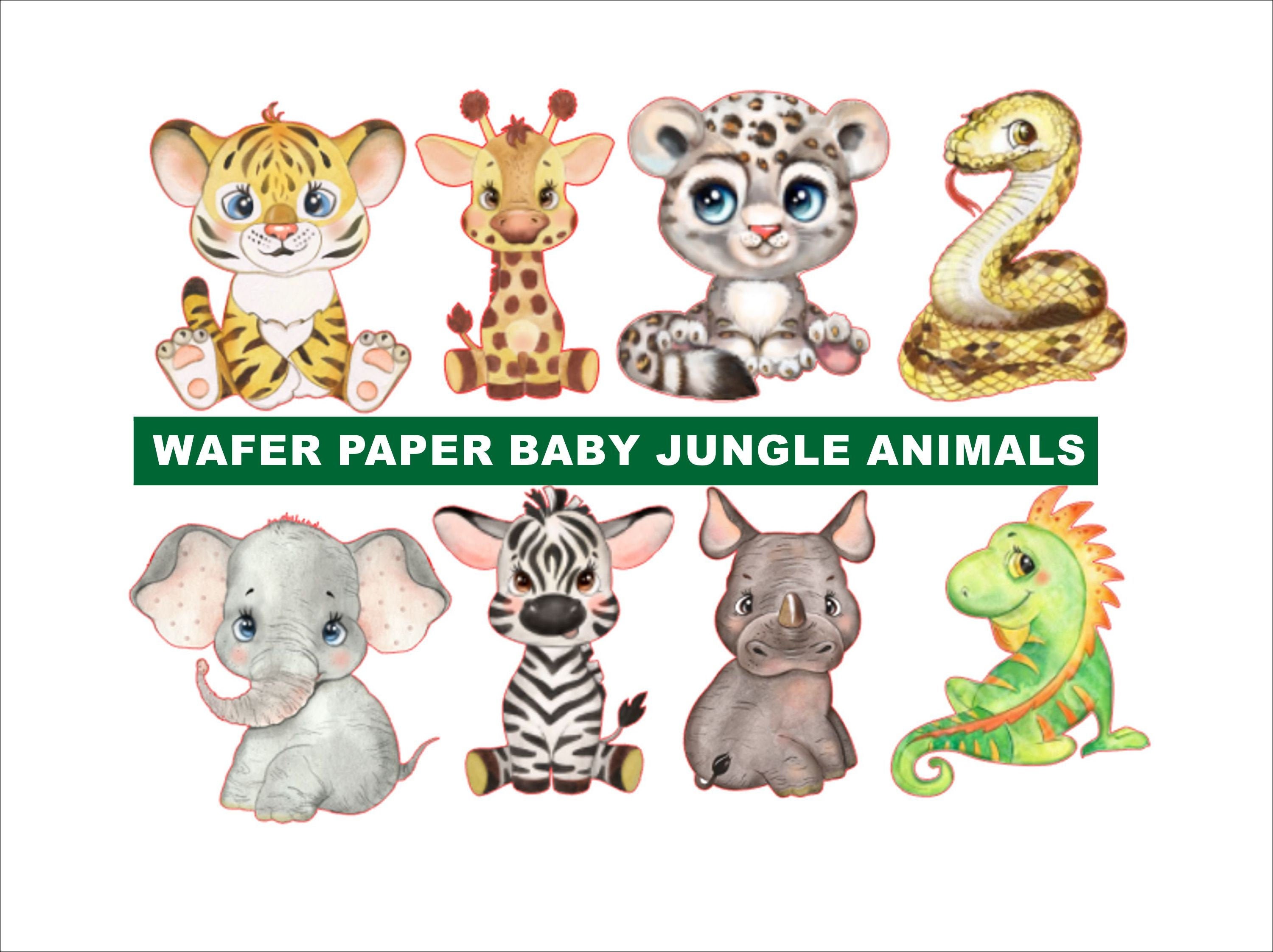 16pcs Masque Animal, Masque En Papier Thème Jungle Safari Pour