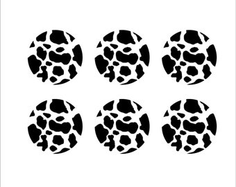 Cow Print Edible Image  - Barnyard Design Perfect for Cookies, Cupcake Topper, Chocolate Dipped sand Cakepops