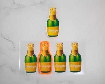 Champagne Edible Image with Matching Cookie Cutter