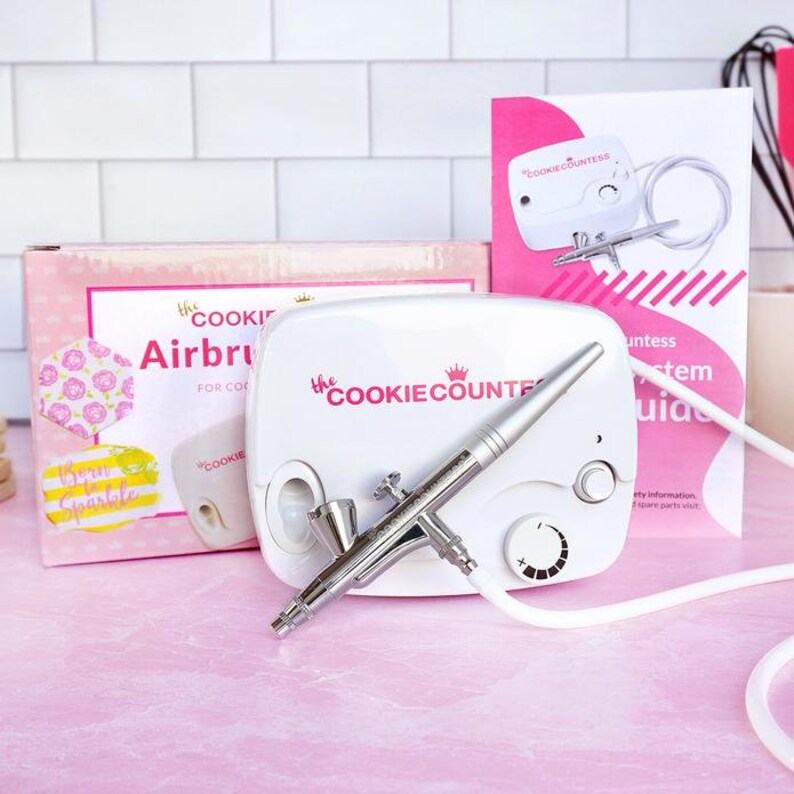 Cookie Countess Airbrush System with Free shops Starter Pack of Colors