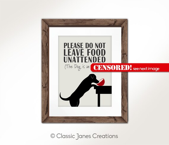 Dog is an AHOLE Dog Sign Funny Dog Wall Art Dog Decor - Etsy