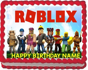 Roblox Edible Cake Topper Image, Roblox Cake, Roblox Birthday Party, Roblox Party Supplies, Roblox Quarter Sheet Edible, Edible Images