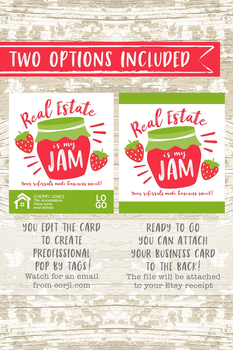 Real Estate is My Jam Pop by Tags Realtor Referral Printable Etsy