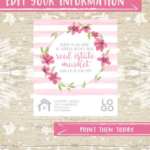 Realtor Floral Pop by Tag for Summer Real Estate Marketing