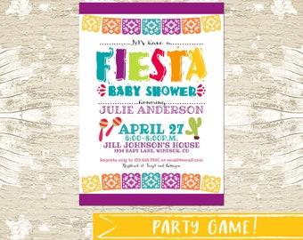 Editable Fiesta Baby Shower Invitation, Fiesta Baby Shower, Fiesta Mexicana Baby Shower Invitation, Fiesta Mexicana Invitation, Instant